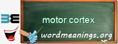 WordMeaning blackboard for motor cortex